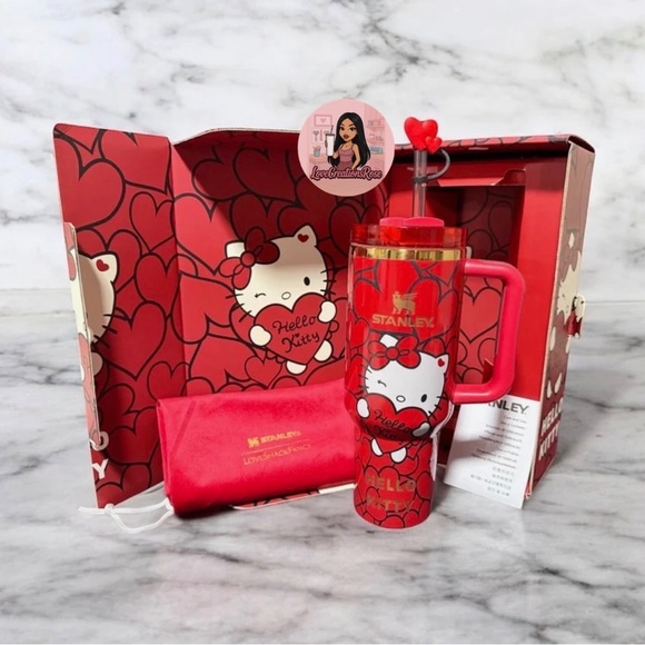 Stanley Other - Stanley Hello Kitty Heart Tumbler - Red